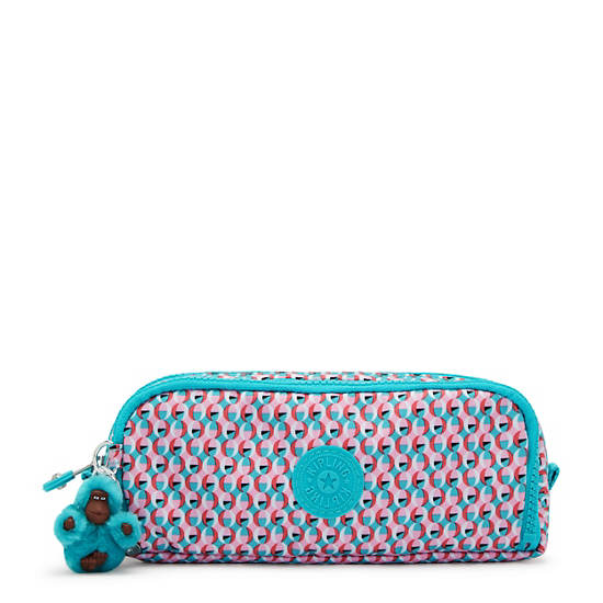 Sacs Kipling Gitroy Printed Pencil Case Turquoise | FR 1084YX